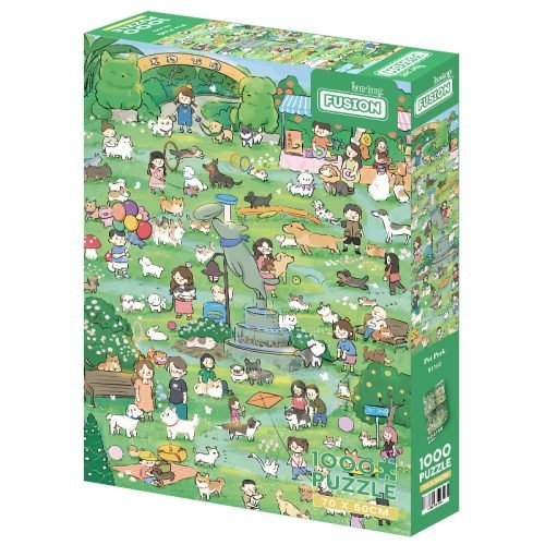 1000pcs Jigsaw Puzzle-Botop Fusion-Dog Park