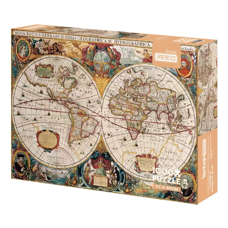 1000pcs Jigsaw Puzzle-Botop Fusion-Ancient World Map