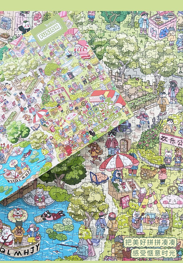 1000pcs Jigsaw Puzzle-Botop Fusion-Happy Day