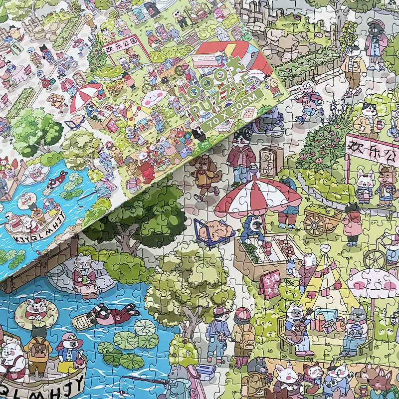 1000pcs Jigsaw Puzzle-Botop Fusion-Happy Day