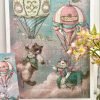 1000pcs Jigsaw Puzzle-Minute Puzzle-Cat Hot Air Balloon Traveller