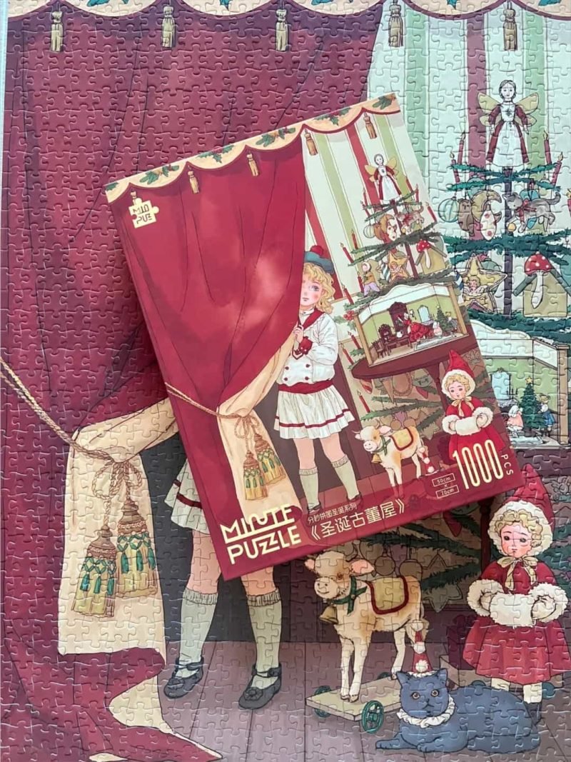 Christmas Antique House Jigsaw Puzzle (3)-copy 1000pcs Jigsaw Puzzle-Minute Puzzle-Christmas Antique House