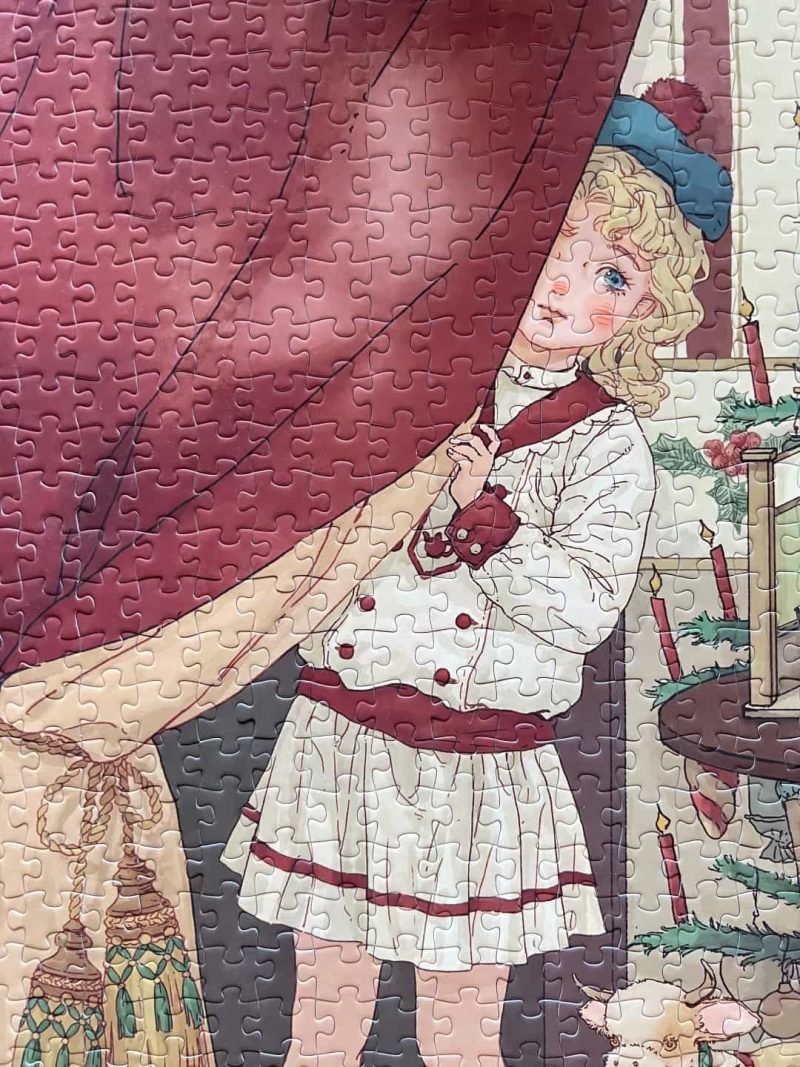 Christmas Antique House Jigsaw Puzzle (4)-copy 1000pcs Jigsaw Puzzle-Minute Puzzle-Christmas Antique House