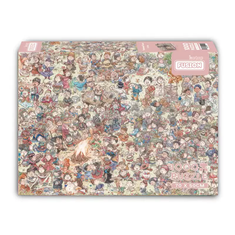 1000pcs Jigsaw Puzzle-Botop Fusion-National Feast