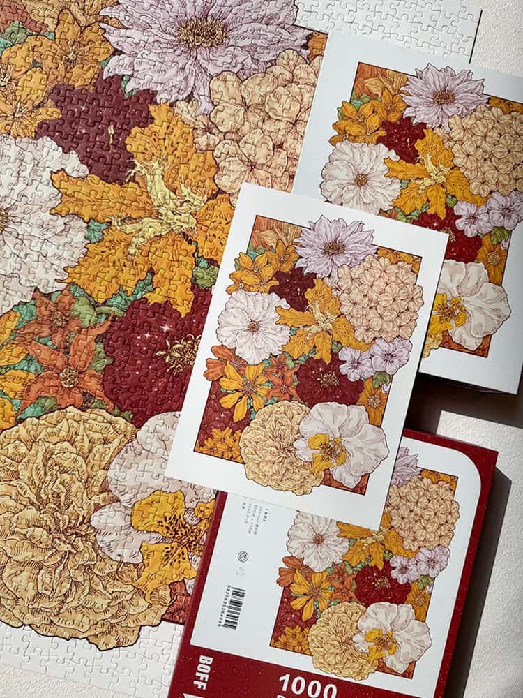 1000 Jigsaw Puzzle-Boff-Blooming Flowers
