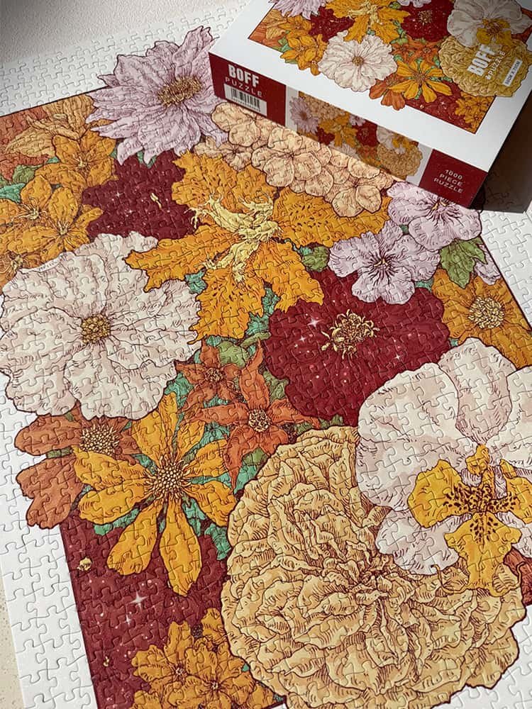 1000 Jigsaw Puzzle-Boff-Blooming Flowers