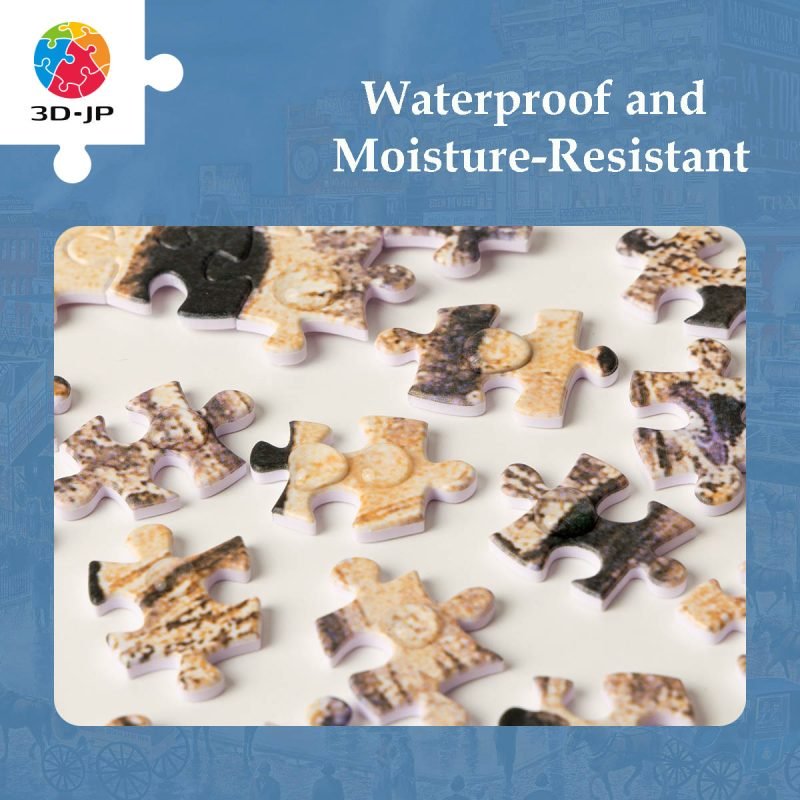 3djp Plastic Jigsaw Puzzles 1200pcs-Sharing a Table with a Dog