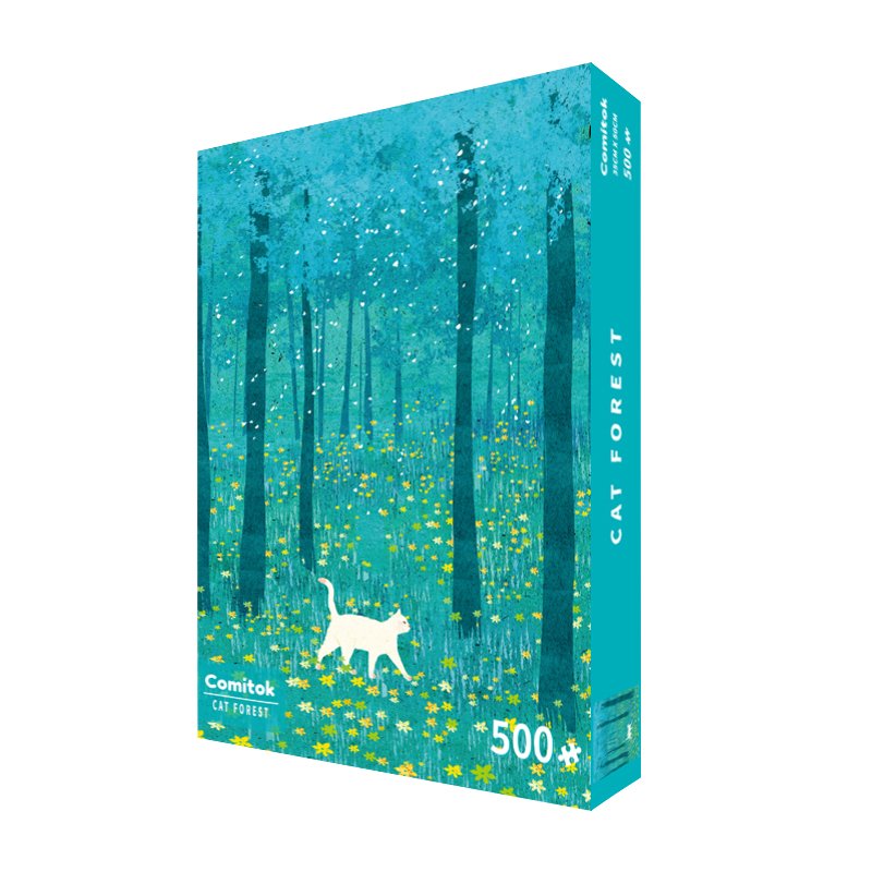 500pcs Puzzle Cat Forest (1) 500 Jigsaw Puzzle-Comitok-Cat Forest