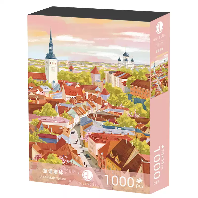 A Fairytale Tallinn Puzzle 1000pcs (2) 1000 Jigsaw Puzzle-Gill Lill-Fairytale Tallinn