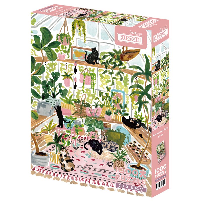 1000pcs Jigsaw Puzzle-Botop Fusion-Warm House Cat