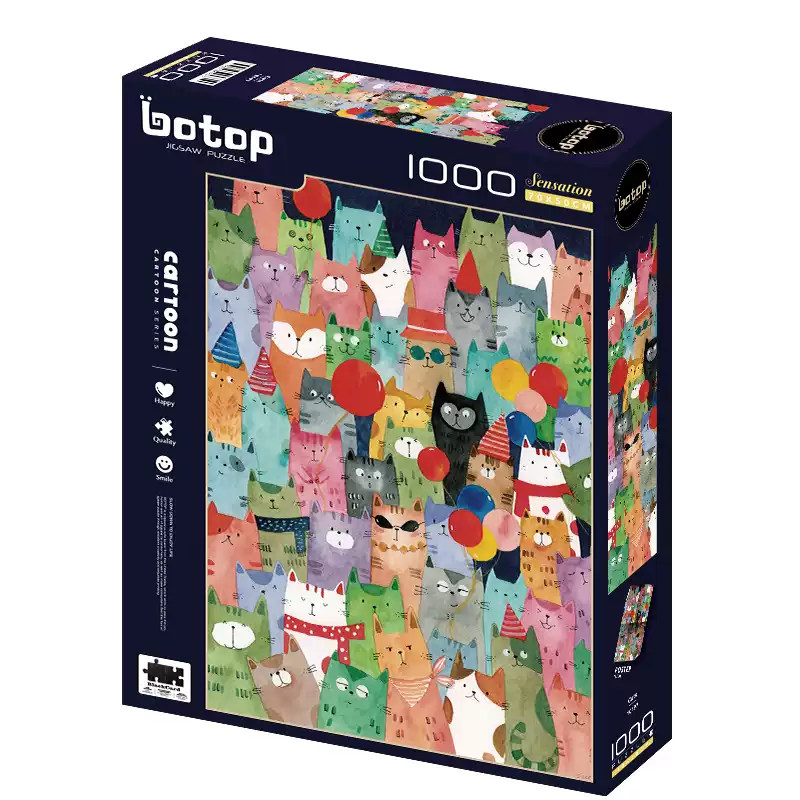 Cat Party Puzzle 1000pcs Jigsaw Puzzle-Botop-Cat Party