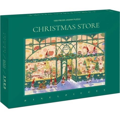 Christmas Store (1) 1000 Piece Puzzle-Pixel Pieces-Christmas Store