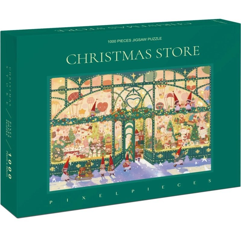 Christmas Store (1) 1000 Piece Puzzle-Pixel Pieces-Christmas Store