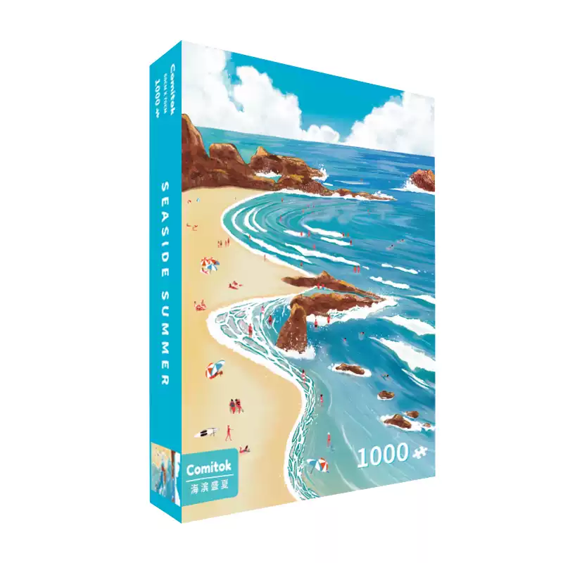 Comitok Puzzle-Summer at seaside 1000pcs (1) 1000pcs Jigsaw Puzzle-Comitok-Summer at Seaside