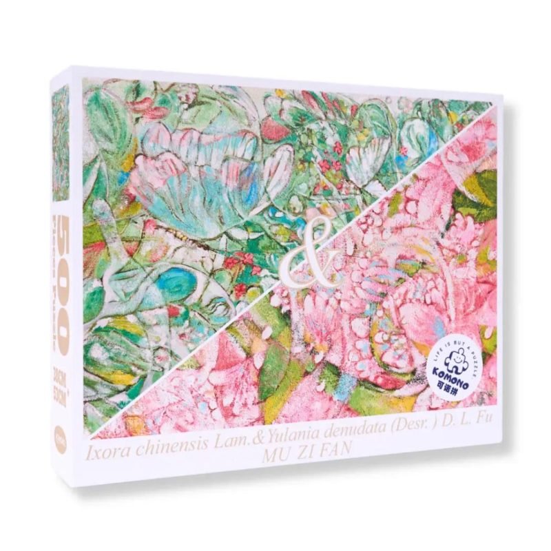 Double-sided Puzzle 500pcs-Komono-Ixora Chinensis Lam. & Yulania Denudata D. L. Fu