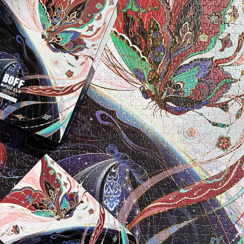 1000 Jigsaw Puzzle-Boff-Dunhuang Butterfly