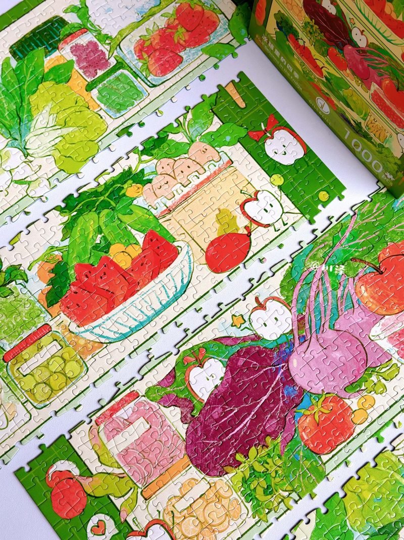Four Seasons in the fridge (2) 1000 Jigsaw Puzzle-Gill Lill-Four Seasons in the Fridge