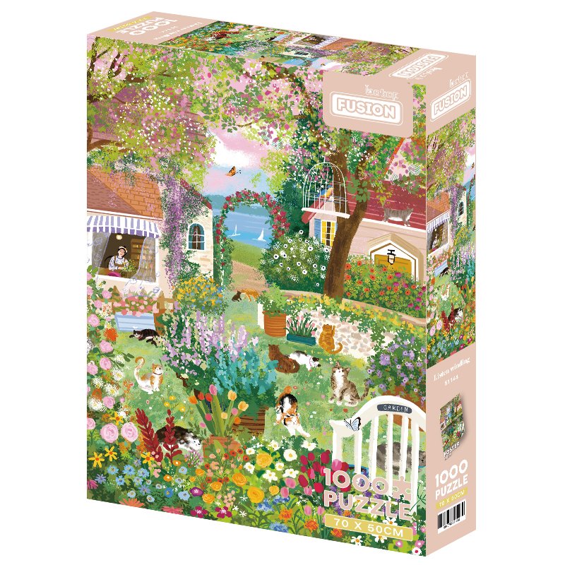 Garden Puzzle-1000pcs (1) 1000pcs Jigsaw Puzzle-Botop Fusion-Garden