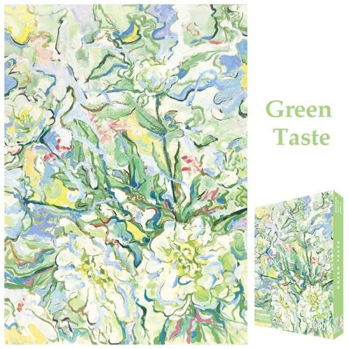 Green Taste Art Puzzle 1000pcs (1) 1000pcs Jigsaw Puzzle-Comitok-Green Taste
