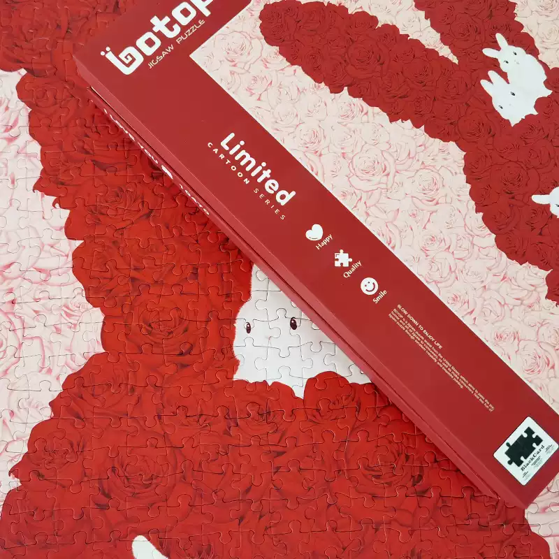 1000pcs Jigsaw Puzzle-Botop-I Love You Too (Red)