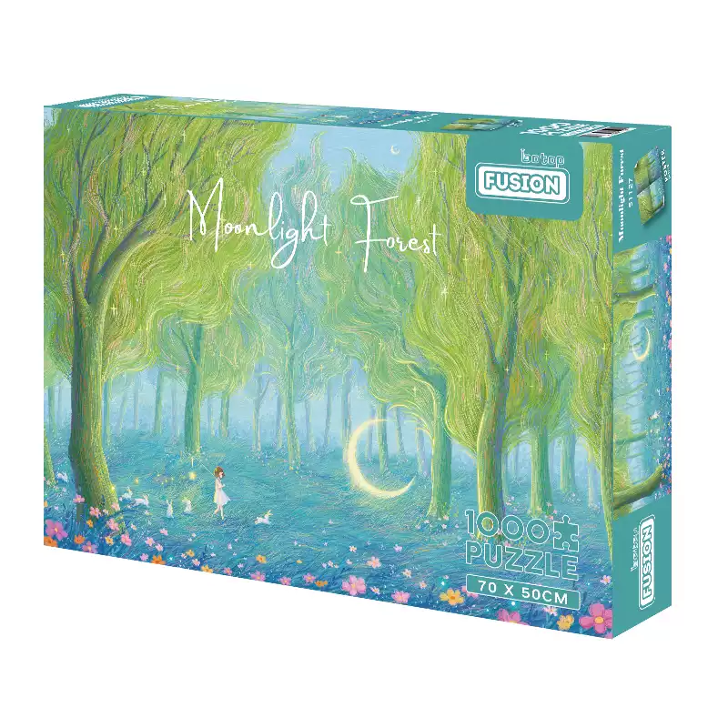 1000pcs Jigsaw Puzzle-Botop Fusion-Moonlight Forest