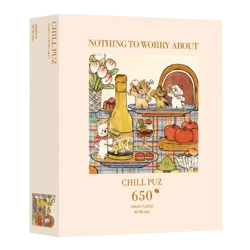650 Piece Puzzle-Chill Puz-Nothing to Worry About