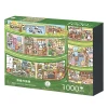 1000 Jigsaw Puzzle-Gill Lill-Panda Bamboo Tube Building