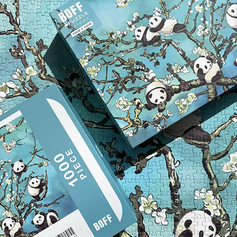 1000 Jigsaw Puzzle-Boff-Panda Blossom