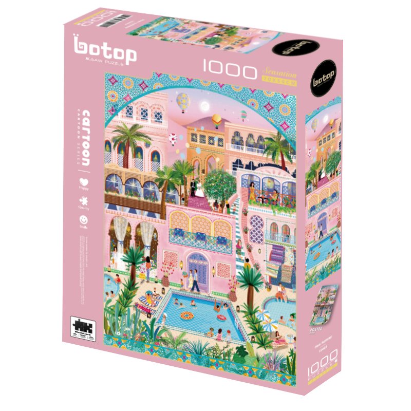 1000pcs Jigsaw Puzzle-Botop-Pink Holiday