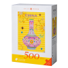 Pink-ground Famille Rose Vase with Lotus Pattern-500pcs Puzzle-Zhiju