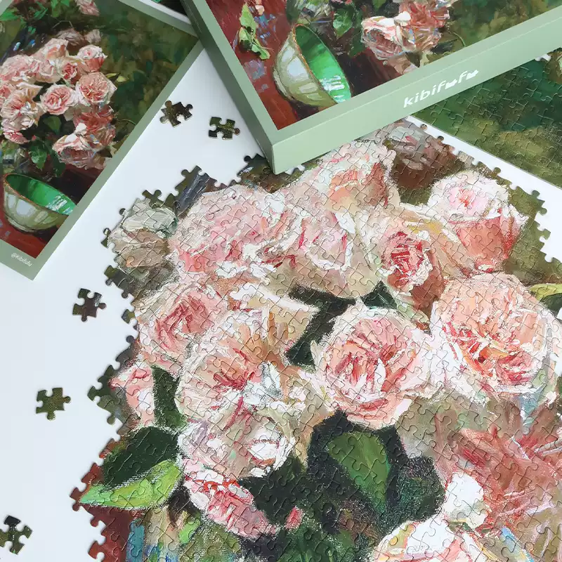 Roses Puzzle (1) 1000 Jigsaw Puzzle-Kibifufu-Rose