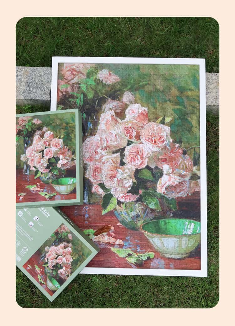 Roses Puzzle (2) 1000 Jigsaw Puzzle-Kibifufu-Rose