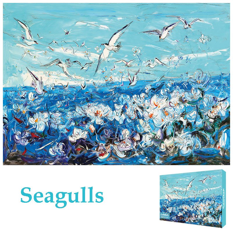 1000pcs Jigsaw Puzzle-Comitok-Seagulls
