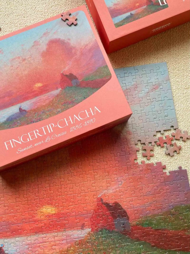 500pcs Jigsaw Puzzle-Fingertip-chacha-Sunset Near Le Croisic