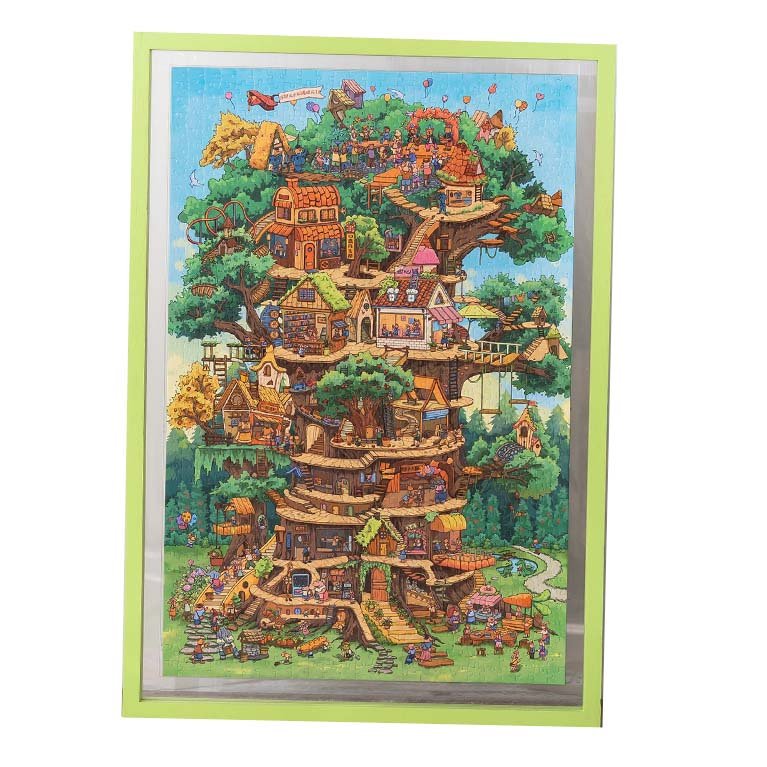 1000pcs Jigsaw Puzzle-Momibook-Wonderful Tree House Expeditions