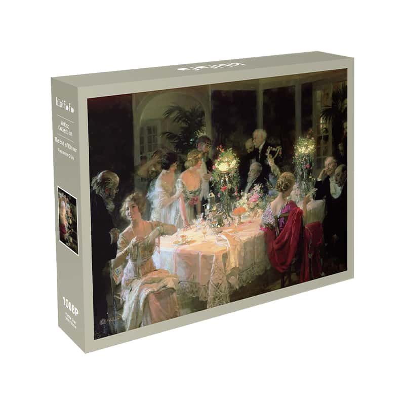 Art Puzzle-The End of Dinner (1) 1000 Jigsaw Puzzle-Kibifufu-The End of Dinner