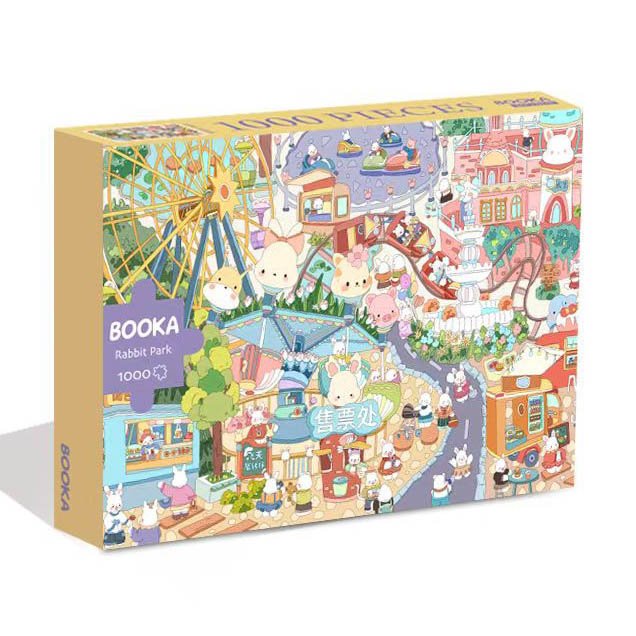 Booka Puzzle-Rabbit Park (2) Discontinued-1000pcs Jigsaw Puzzle-Booka-Rabbit Park