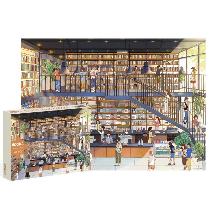 1000pcs Jigsaw Puzzle-Booka-Weekend Library