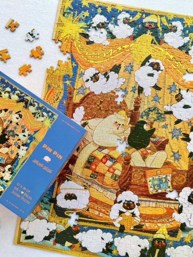 521pcs Jigsaw Puzzle-Pinpin-Count Sheep