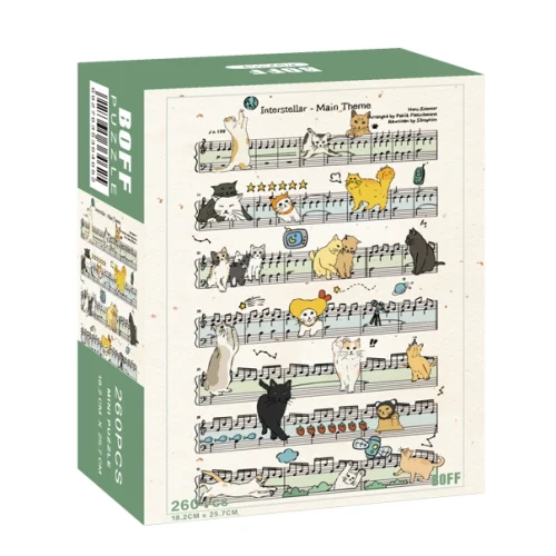 260pcs Jigsaw Puzzle-Boff-Cat Musical Notation