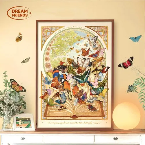 1000 Jigsaw Puzzle-Dream Friends-Butterfly Bible