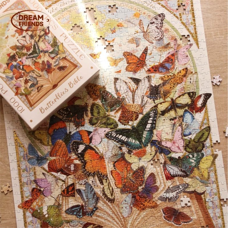 1000 Jigsaw Puzzle-Dream Friends-Butterfly Bible