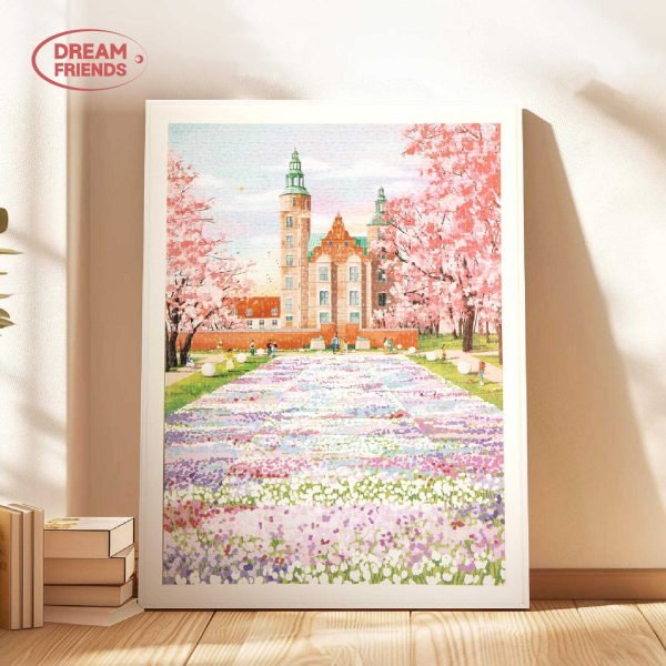 1000 Jigsaw Puzzle-Dream Friends-The Flower Road