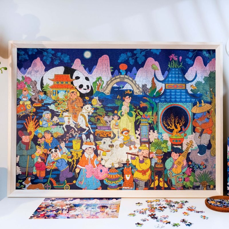 1000pcs Jigsaw Puzzle-Komono-Peony Pavilion