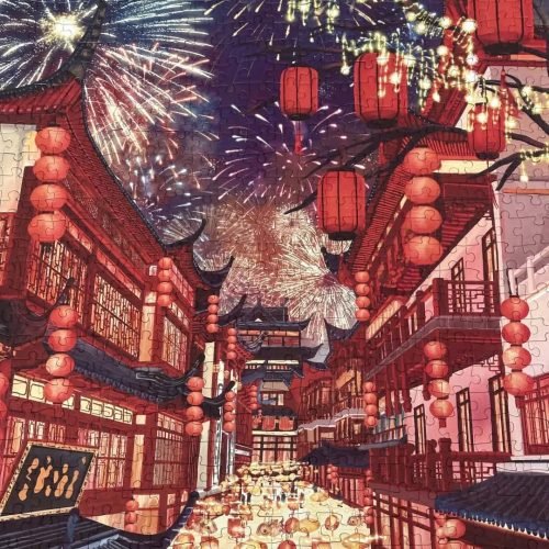1000pcs Jigsaw Puzzle-Kors-Lantern Festival