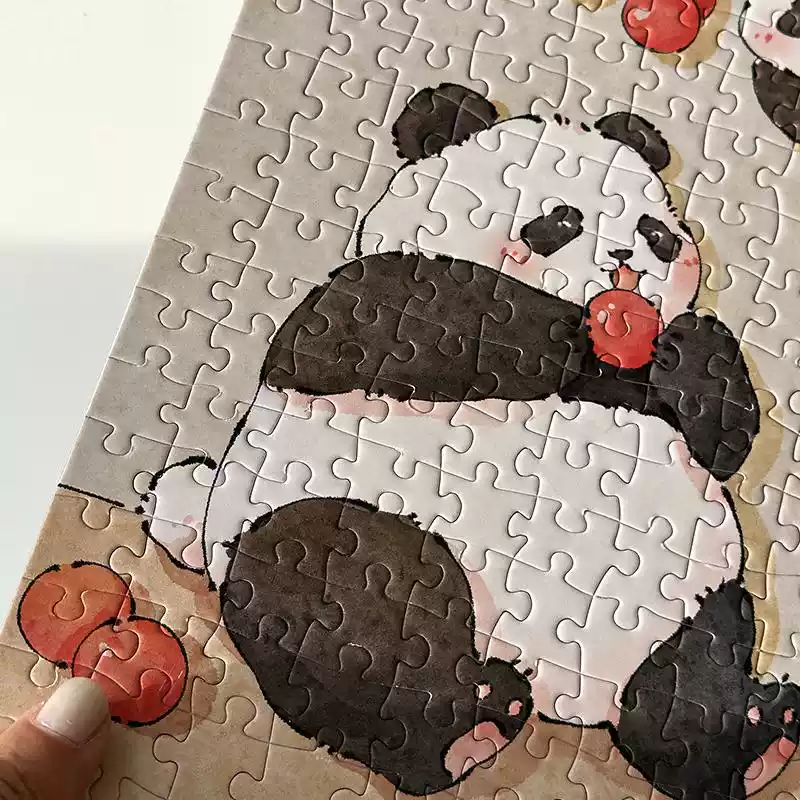 1000pcs Jigsaw Puzzle -Kors-Panda and Flower