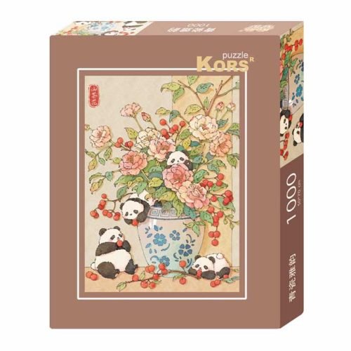 Kors Puzzle-Panda and Flower 1000pcs Jigsaw Puzzle -Kors-Panda and Flower