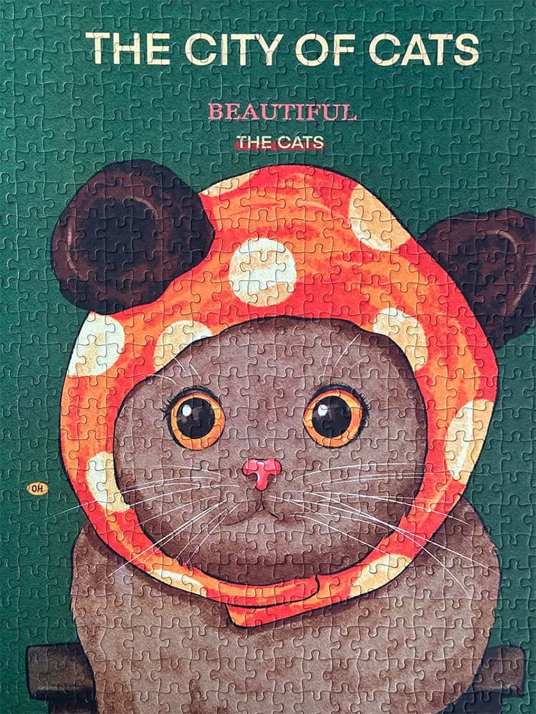 500pcs Cat Puzzle-Kors-City of Cats