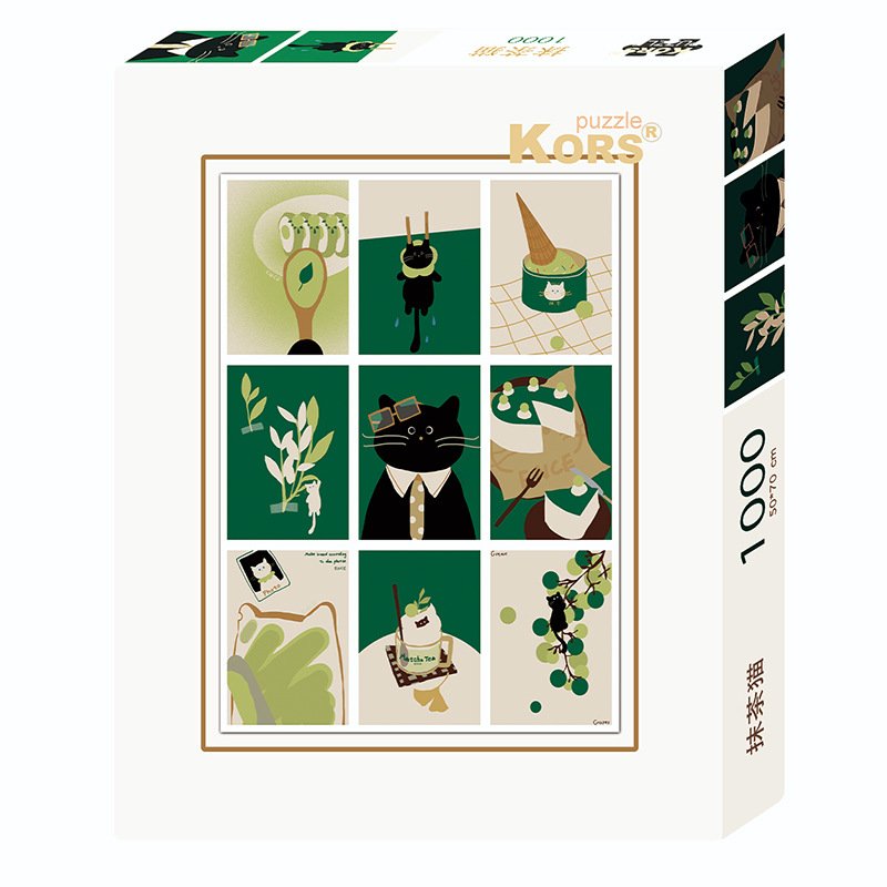 Kors Puzzle-Tea Cat (1) 1000pcs Jigsaw Puzzle-Kors-Tea Cat