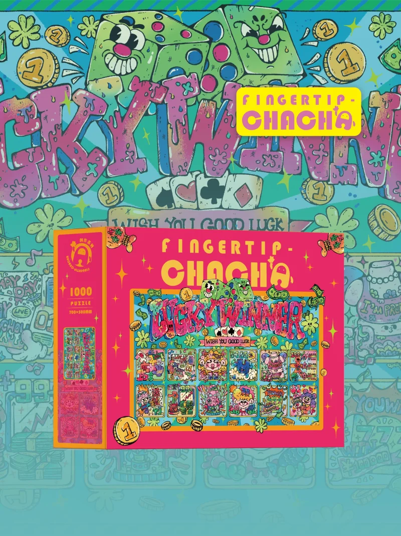 1000pcs Jigsaw Puzzle-Fingertip-chacha-Lucky Winner
